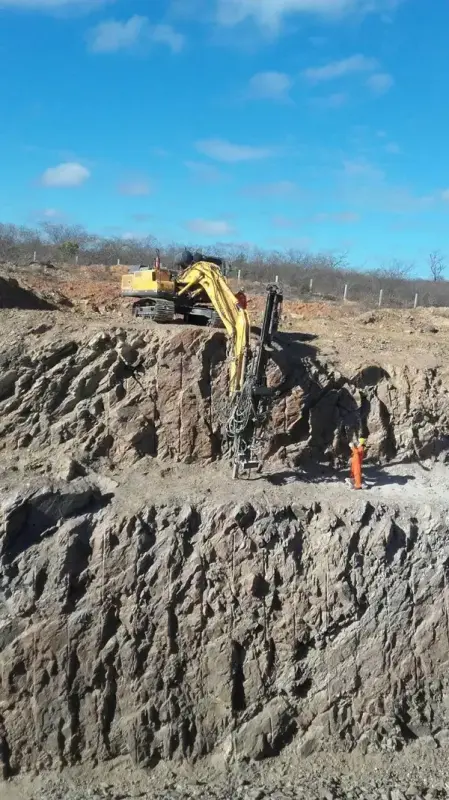 Explosivos para desmonte de rochas